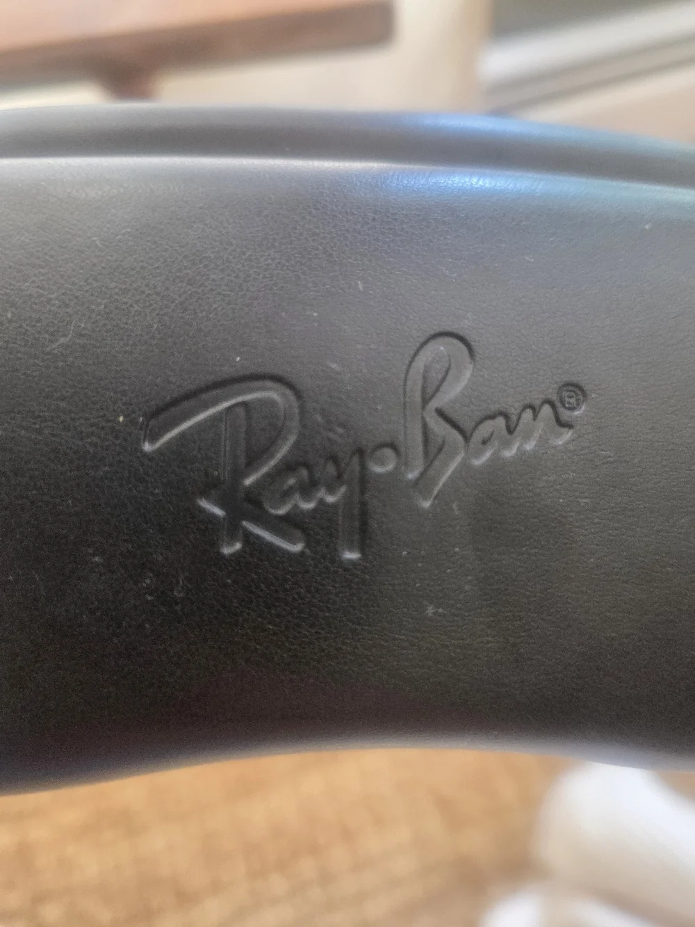 Ray-Ban Sunglasses Case in Black and Light Gray